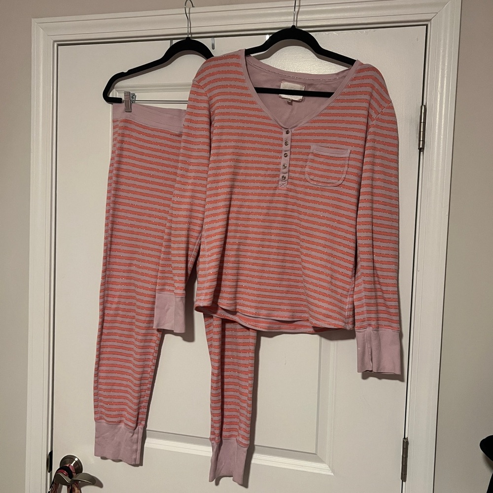 Victoria's Secret Pink Striped Kids Pajama Set